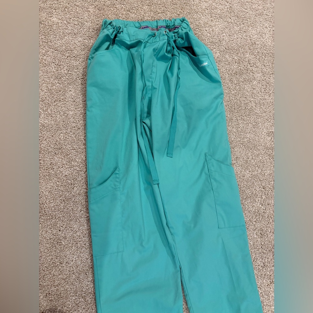 Teal Women's Pants Uniform Scrub Bottom Pants - Picture 10 of 11